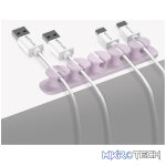 CO110 Cable Organizer Clips - 5 Bays, 4 Storage Compartments - Purple - Image 5